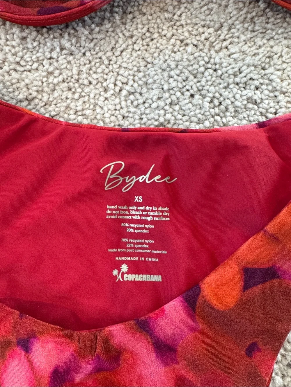 Bydee | Red “Floresta” Print Bikini Set